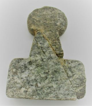 Bronze Age Greece Pre Aegean Cycladic Stone Idol Diety Circa 3000 - 2500bce