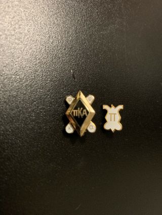 Pi Kappa Alpha Fraternity Gold - Filled Member Pin / Badge Pike & Pledge Pin