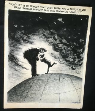 Political Cartoon By Lou Grant – Jfk – Camelot