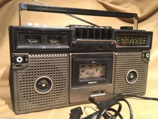 Jvc Rc - 717j 4 Band Radio Cassette Recorder Vintage Boombox
