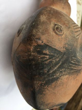 Peruvian Moche Pottery Vessel In The Form Of A Fish - Chimu Style