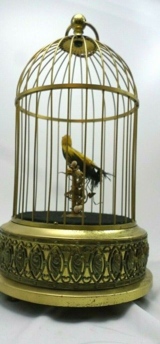 Vintage German Karl Griesbaum Singing Bird Cage Music Box Automaton (parts)
