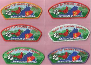 Heart Of Virginia Council Set Of Seven Wood Badge Csp 