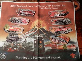 2010 National Jamboree Full Set Jsps And Cloth Golden Empire