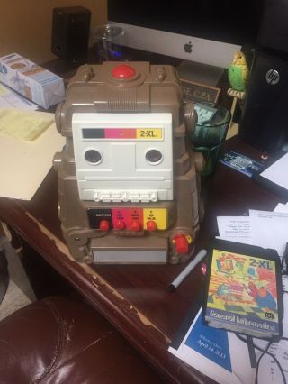 Very Vintage 1978 8 Track Mego 2 - Xl Educational Toy Talking Robot With 1 Tape