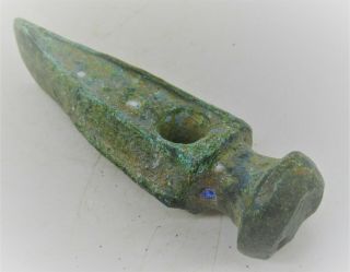 European Iron Age Bronze Socketed Pick Or Axe Tool Circa 1000 Bc