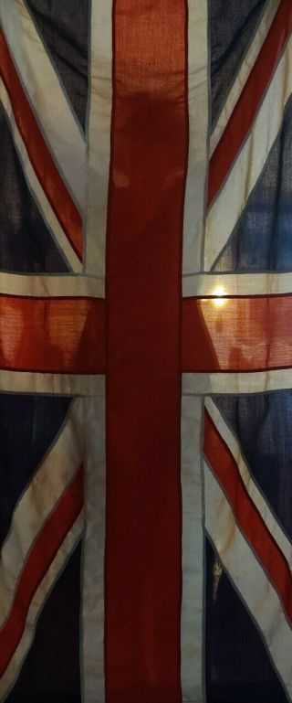 Ww2 Era Panel Stitched British Vintage Union Jack Flag Old