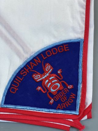 Boy Scout Oa 325 Quilshan Lodge Vintage P1 Neckerchief
