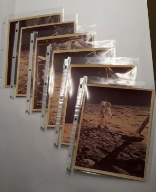 Six (6) Vintage Apollo 11 Nasa 8x10 True Chromogenic (color) Photographic Prints