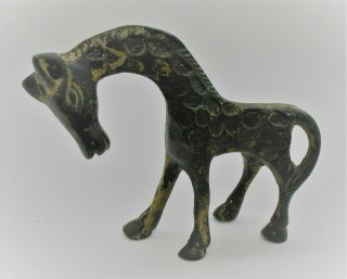 Scarce Circa 100bc - 100ad Ancient Celtic Bronze Horse Figurine Vandals