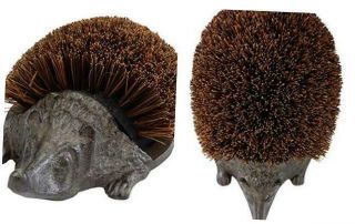 Victorian Trading Iron Hans The Hedgehog Boot Brush - Outdoor Shoe Cleaner