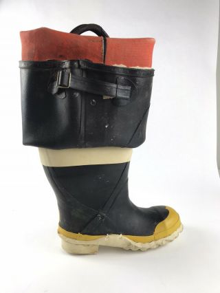 Fire Fighter Hip Boots Vintage Servus Size 6m - 7w Steel Shank,  Steel Insole