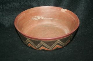 Pre Columbian Peru Nasca Nazca style Polychrome Pottery Bowl ca.  100 BC - 800 AD 3