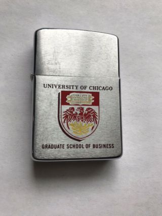 1961 University Of Chicago Zippo Lighter Graduate School Of Business