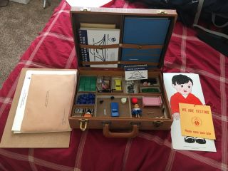 Vintage Stanford - Binet Intelligence Scale Kit 1960 With Case