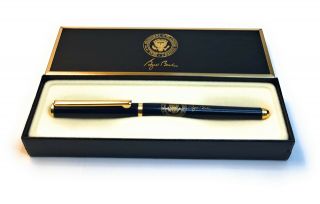 George W.  Bush White House - Issued “signer” Vip Pen Chromatic Blue Gold Trim Euc