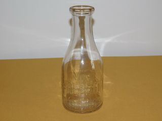 Vintage 1940 Mcdermott Brothers Nyack Ny 1 One Quart Milk Bottle