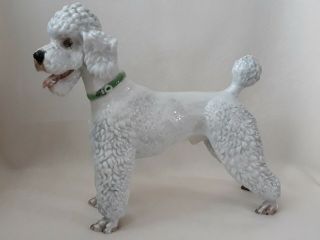 Rosenthal German Porcelain Poodle Large Dog Figurine By Karner