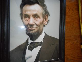 Framed Picture Of Abraham Lincoln