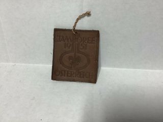 1951 World Jamboree Leather Patch - With String.  0704 - 1
