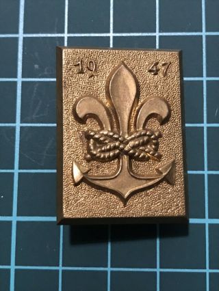 1947’s World Scout Jamboree Sea Scout Participant Pin Badge