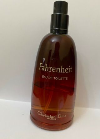 Vintage Fahrenheit By Dior Edt 50 Ml Left Spray Men Perfume No Cap