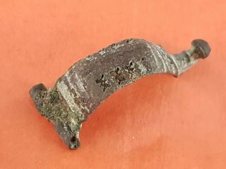 Very Rare Type Roman Bronze Knee Brooch,  Fn/york L158