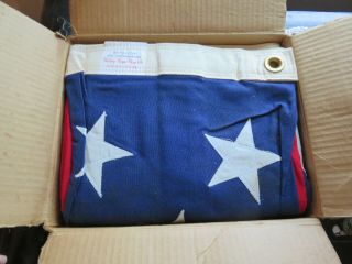 X Large Vintage 48 Star Us American Flag 5’ X 9.  5’ Valley Forgeflag Co