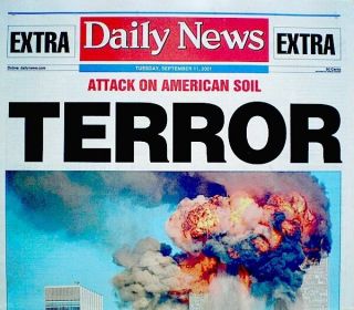 World Trade Center 9/11 2001 1st Headline Newspaper Los Angeles Daily News Wtc