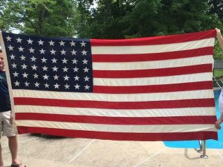 Historic Wwi Antique 48 Star American Flag 9 