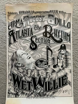 Vintage Awh Posters Armadillo World Headquarters,  Austin,  Tx.