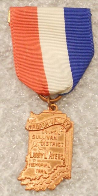 Vintage Bsa Larry L.  Ayers Memorial Trail Medal
