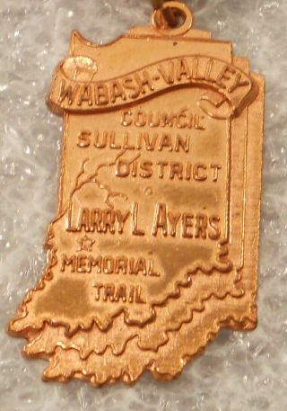 Vintage BSA Larry L.  Ayers Memorial Trail Medal 2