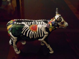Cow Parade Miss Fiesta Bones,  Bovine,  Tag,  Box - Rare