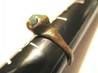Ancient Roman Bronze Ring - With Stone Intact