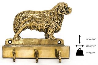 Clumber Spaniel - Brass Hanger With Image Of A Dog,  Art Dog Usa