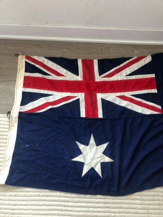 Vintage Australian Flag 90cm X 180cm Geo Pickers Co Nv