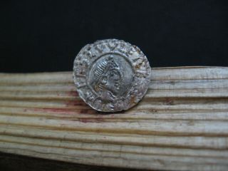 Ceolwulf Ii 874 - 879 Ad Anglo - Saxon King Of Mercia Silver Ar Penny 0,  95 Gr.