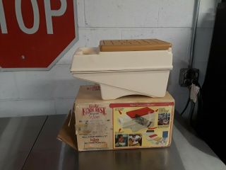 Vintage Igloo Little Kool Rest Ice Chest,  Cup Holder,  Car Console,  Box