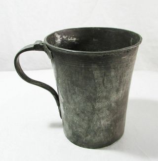 Antique Handmade Copper Coffee Cup Mug - Turkish Ottoman Coper Cup
