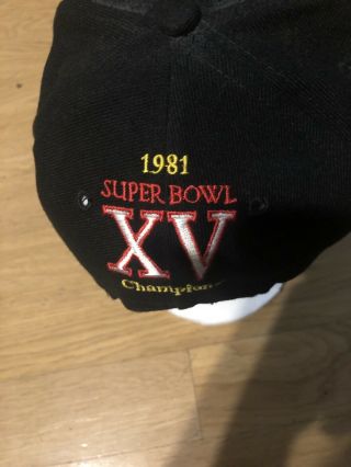 Raiders Annco Vintage Nfl 3 Times Bowl Champions Patches Snapback Cap Hat