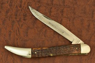 Vintage 1922 - 1942 Winchester Rogers Bone Jumbo Toothpick Knife 1936 (6789)
