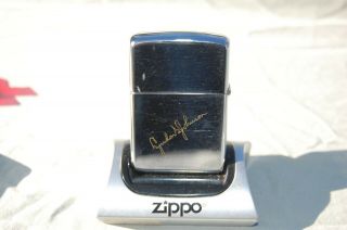Zippo 1966 Lyndon Johnson Presidential Lighter Autograph