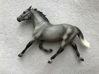 Rare Retired Breyer Horse 1150 Grey Standardbred Pacer Dark Variation Racehorse