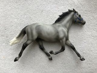 Rare Retired Breyer Horse 1150 Grey Standardbred Pacer DARK Variation Racehorse 2