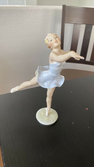 Lhs Kunstabteilung Hutschenreuther Selb Figurine Germany Vintage Ballet Dancer