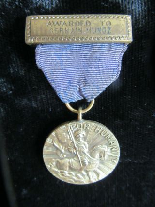 EARLY AMERICAN RED CROSS 5 YEAR SERVICE VOLUNTEER FIRST AID & LIFE SAVING MEDAL 2