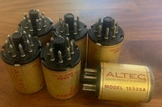 (6) Six Vintage Altec 15335a Bridging Plug In Octal Input Transformers.