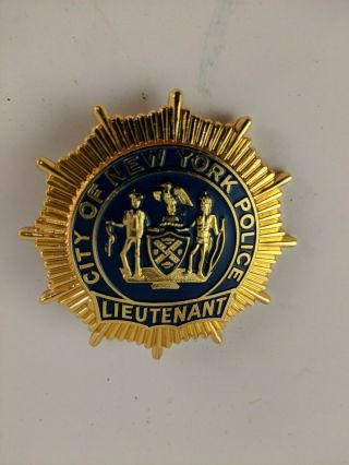 Obsolete " City Of York Police Lieutenant Collector Badge Ny Empire State