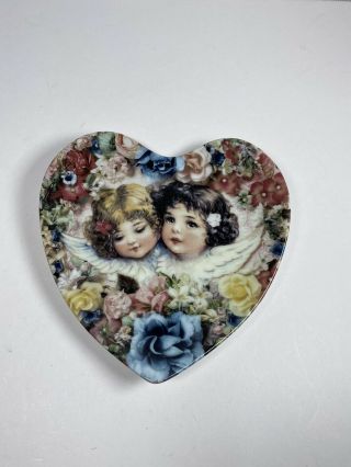Crestley Heavenly Hearts “goodness And Hope” Collector ❤️ Plate T.  Cathey 1994